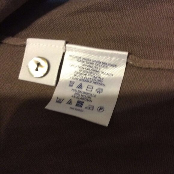 Lands' End Women Button Down Sweater Beige Small 6-8 sku11 - Picture 4 of 4